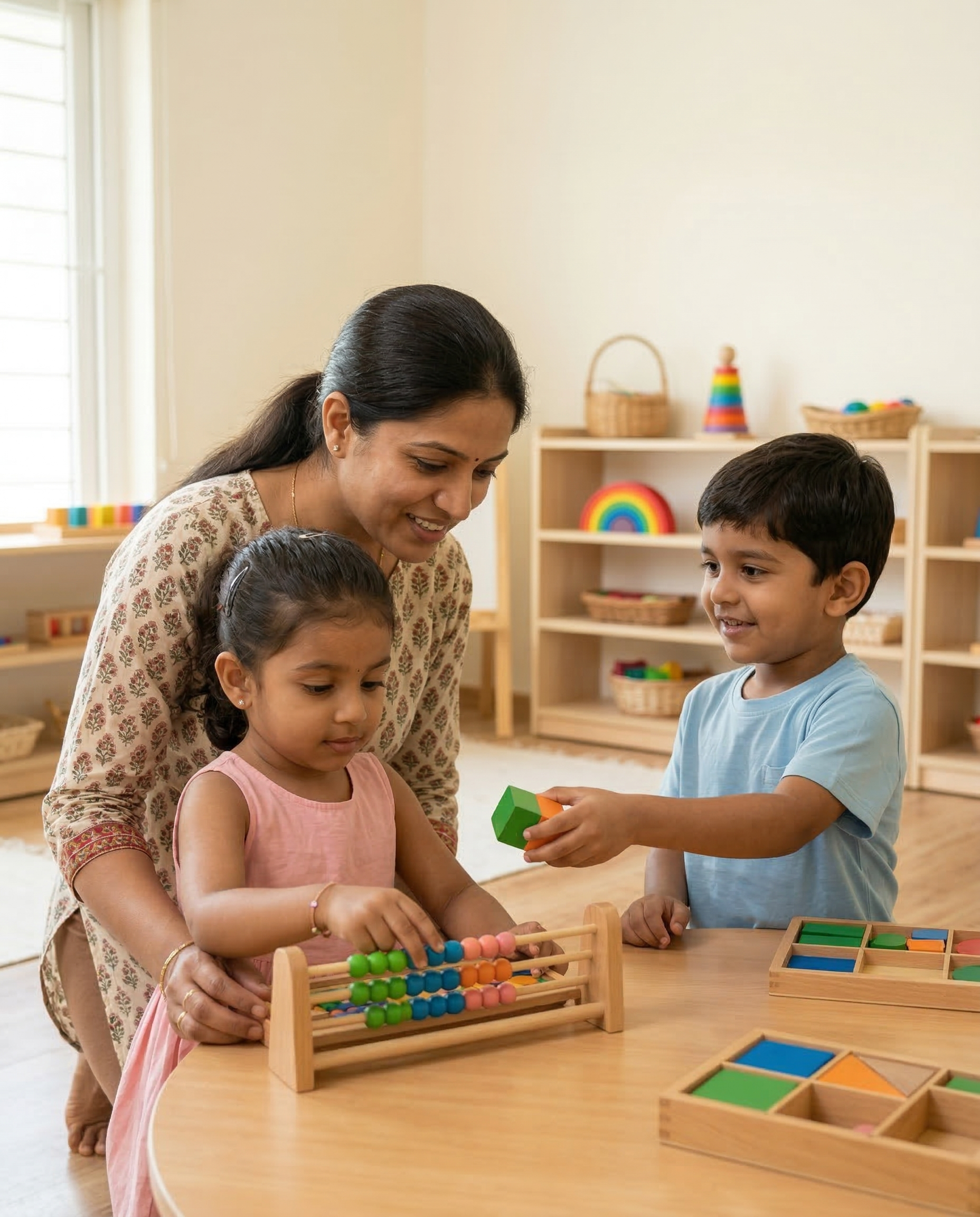 Children developing skills at Pallavi Kidz